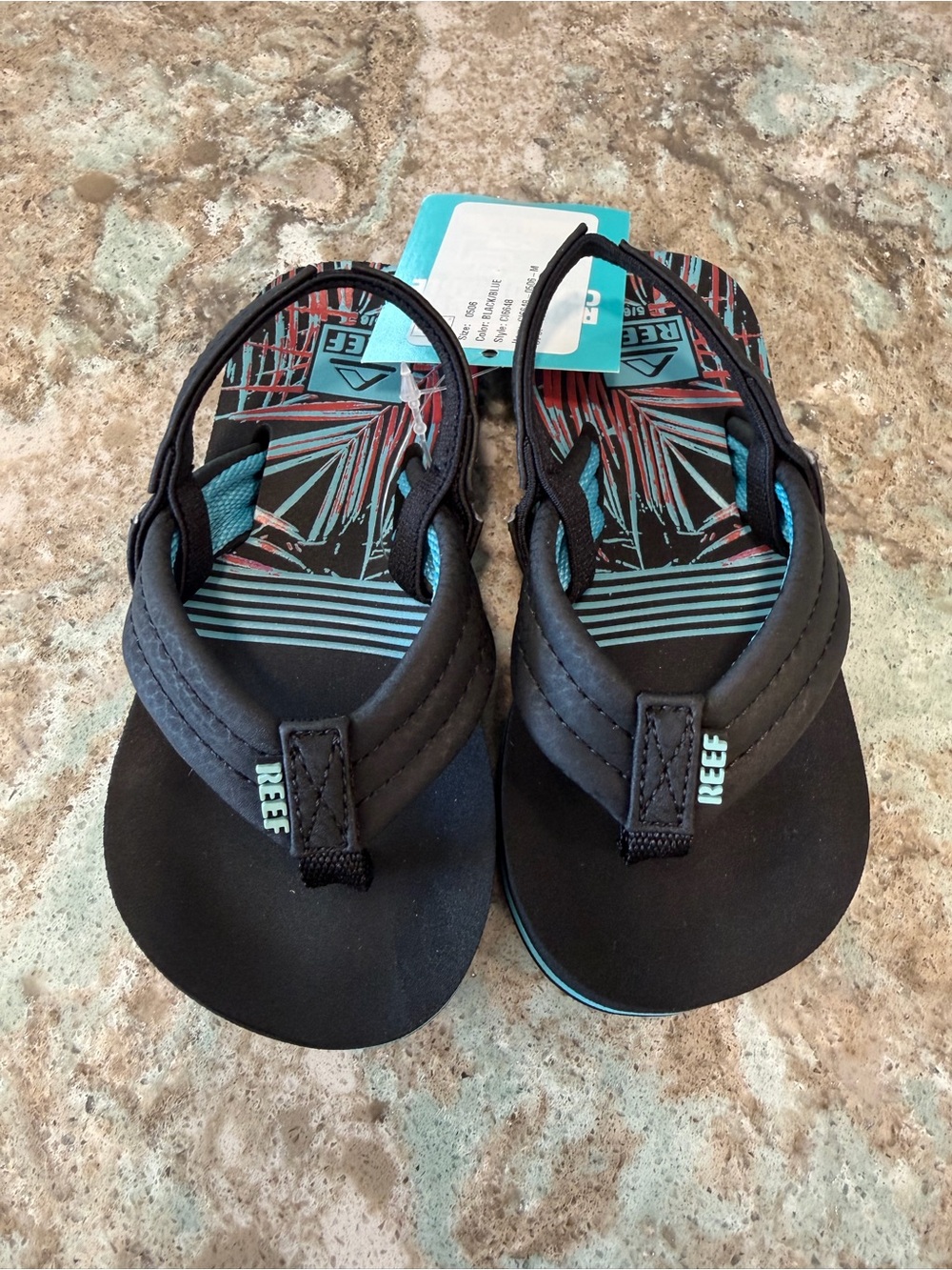 Reef Little Ahi Toddler Sandals Size 5/6 NWT